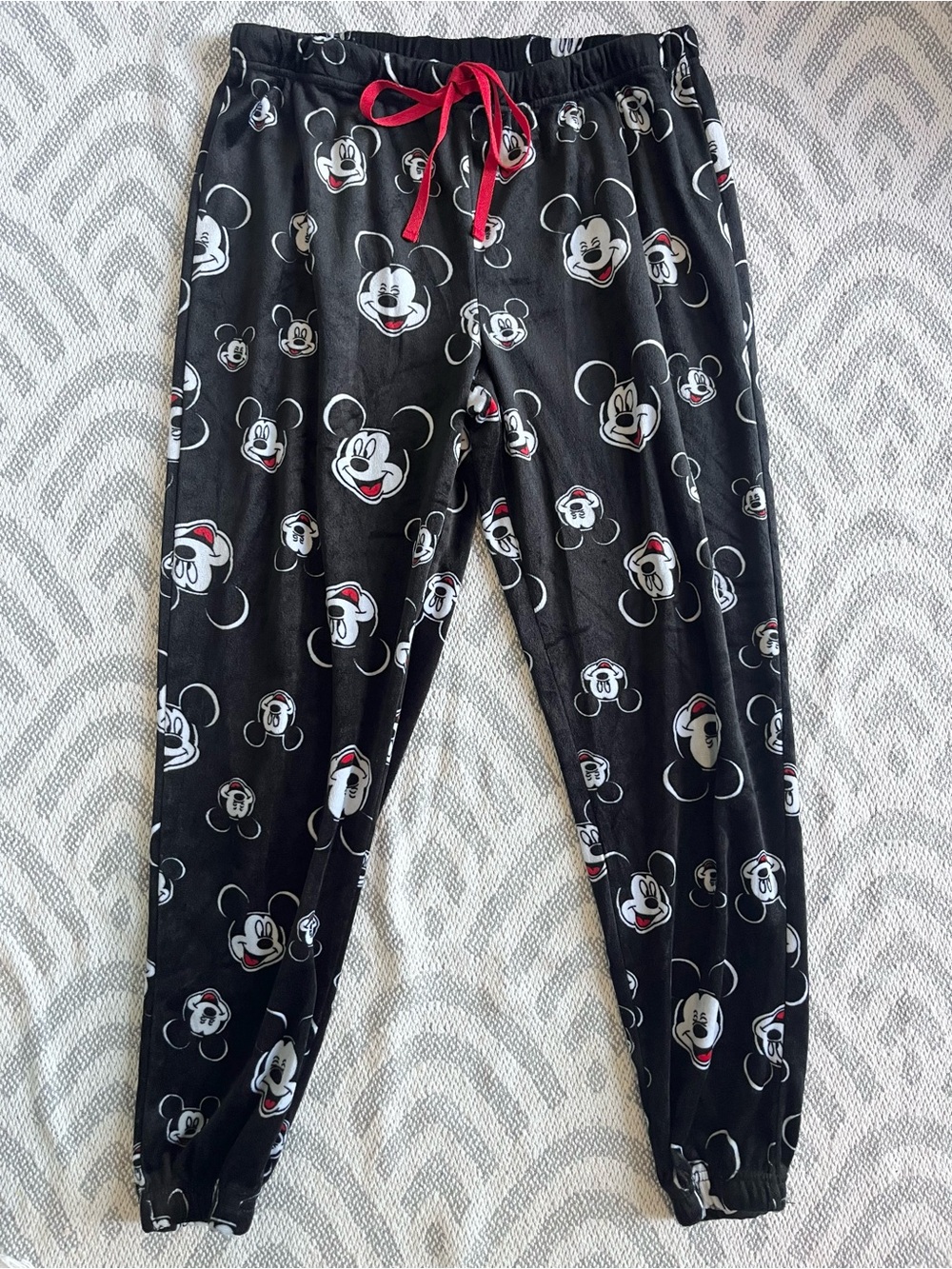 DISNEY Mickey Mouse Women’s Black Sleep Jogger Pants Medium